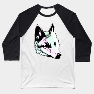 Pastel White Wolf Baseball T-Shirt